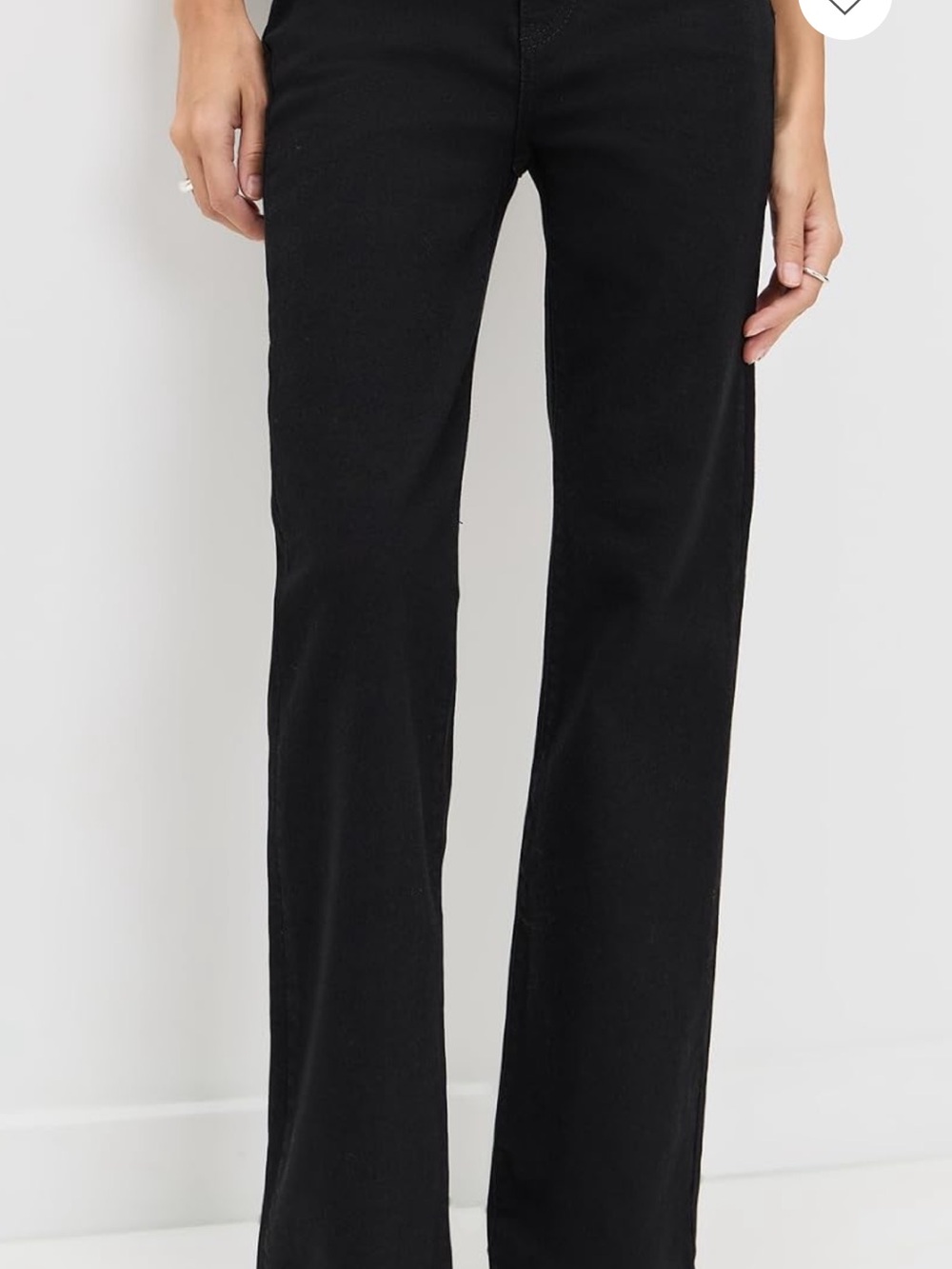 Frame Denim Black Flare Wide-Leg Jeans